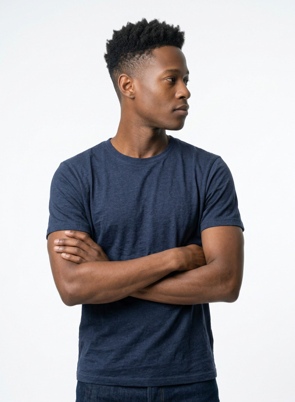Men's Hanes Blue T-Shirt Cut tags size large